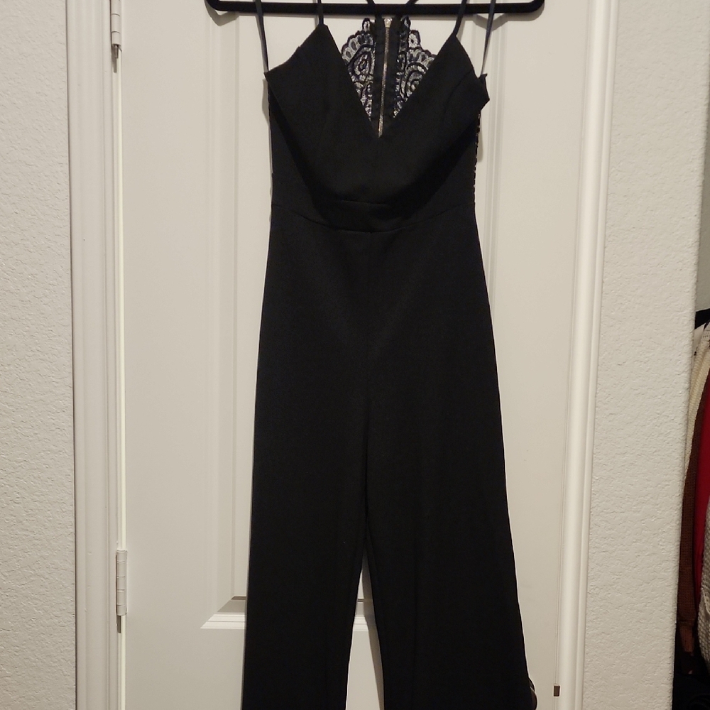 Elegant Black Lace Jumpsuit